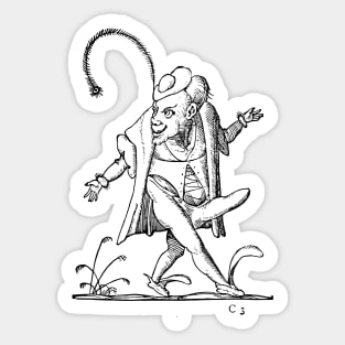 Grotesque #20 The Drolatic Dreams of Pantagruel (1565) Sticker